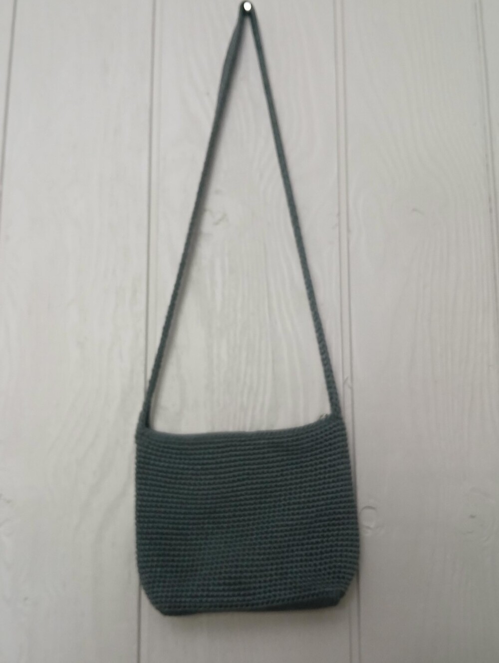 The Sak Woven Shoulder Bag in Gray